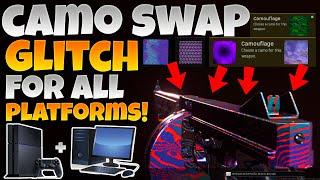 *INSANE* CAMO SWAP GLITCH FOR ALL PLATFORMS! WARZONE CAMO SWAP FOR CONSOLE/PC! CROSS CAMO GLITCHES!