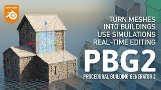 Procedural Building Generator 2 for Blender!