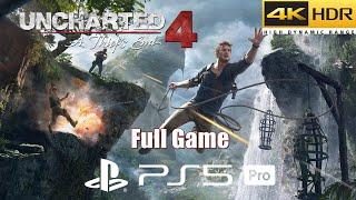 Uncharted 4 A Thiefs End PS5 Pro | Full Game Walkthrough in 4K HDR 60FPS (Must Play #08)