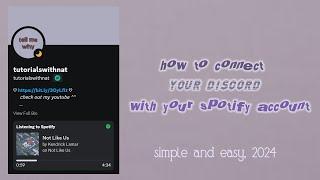  ; how to connect your discord acc with your spotify account~