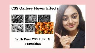 How to create  image hover effects using CSS3 | With Pure CSS Filter & Transition