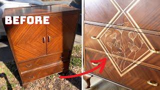 I found this cabinet on the side of the road! (Part 2) | Bar Cabinet Conversion