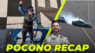 NASCAR At Pocono Recap | Ryan Blaney Is Good | Pocono Traffic Bad | Corey LaJoie Wrecked Kyle Busch