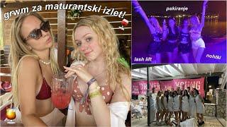 Pripravi se z mano za maturantski izletpakiranje, nohtki, lash lift..