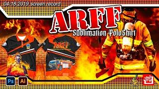 ARFF DIPOLOG | Sublimation PoloShirt | Photoshop - Illustrator