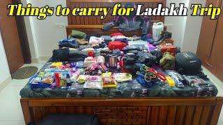 Things to Carry for Ladakh Bike Trip | Ladakh Road Trip | Items to Pack Ladakh Bike Trip