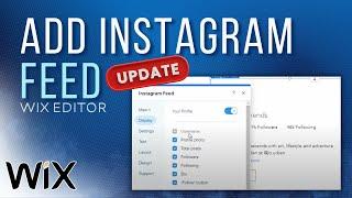 How to Add an Instagram Feed in Wix (Update) | Wix Tutorial