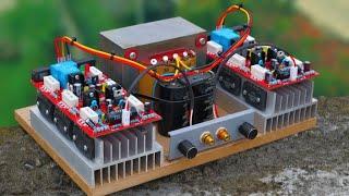 DIY 500+500 Watts Stereo Amplifier using 2SC2922 & 2SA1216 Transistor - SOCL 504 | cbz project