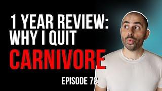 12 Months on Carnivore Diet: Unexpected Outcomes, My Bloods & Why I Quit - Ep 72