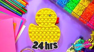 24 hrs haciendo Fidget Toys caseros (reto) - Supermanualidades