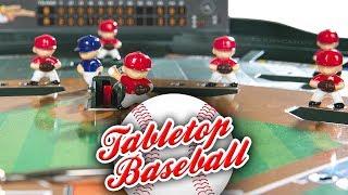 Tabletop baseball games featuring Super Stadium, Slammin' Sluggers and MLB Pinball Baseball