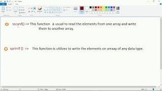 Sscanf and spritf Function in C (16)