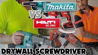 Makita Vs Hilti Drywall Cordless Autofeed Screwdrivers