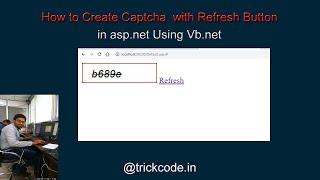 How to Create Captcha  with Refresh Button in asp net Using Vb net || Captcha Control in Asp.net