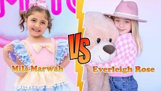 Mila Marwah (The Anazala Family) VS Everleigh Rose Transformation  New Stars From Baby To 2024