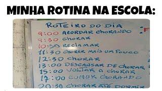 2 HORAS!! MEMES EM IMAGENS ENGRAÇADOS - Minha rotina na escola