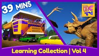 Learning Collection for Kids | Vol 4 | Counting, Patterns, Dinosaurs and More!