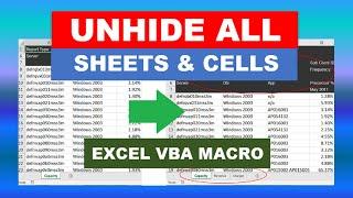 Unhide All Sheets And Cells Excel VBA Macro