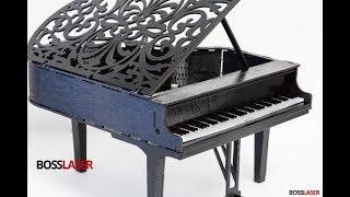 DIY Laser Cut Model Wood & Acrylic Grand Piano -  File Download