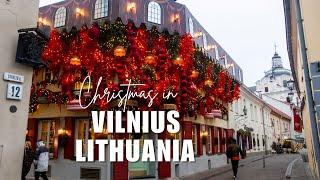 Christmas Markets in Vilnius, Lithuania || European Christmas Market Tour 2024 Part 4