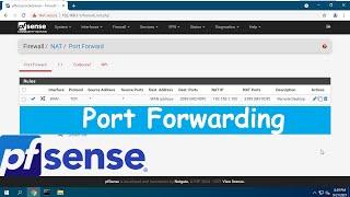 How to configure port forwarding on pfSense