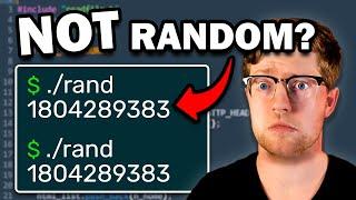 random numbers are broken.