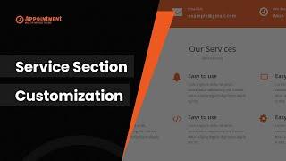 How to Customize Service Section in Appointment WordPress Theme