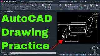 15th drawing practice in AutoCAD | Drawing practice in AutoCAD 2024