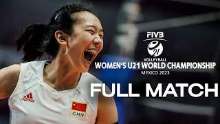 CHN vs. ITA - Full Match | Gold Match | Women's U21 World Championship | Lèon