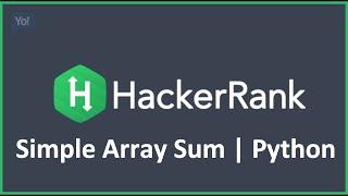 Simple Array Sum | Python Hacker Rank Solution #shorts