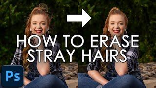 Easily remove flyaway hairs in Photoshop