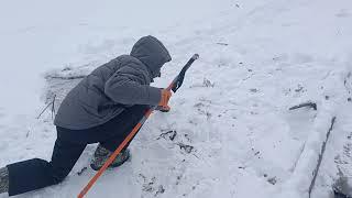 Finding Beaver and Muskrat bank dens under the Ice