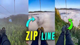 Thrilling Zip Line Ride Through the Alaskan Clouds