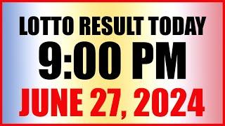 Lotto Result Today 9pm Draw June 27, 2024 Swertres Ez2 Pcso