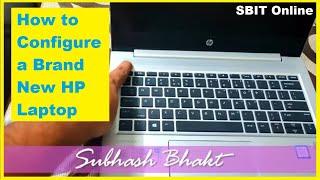 How to Configure a Brand New HP Laptop #sbitOnline SBIT Online