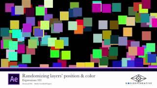 Randomizing layers' position & color with expressions