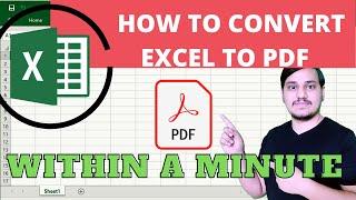 How to Convert Excel to Pdf | Xlsx to Pdf | Excel Tutorial