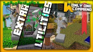 Minecraft - Extra Utilities with only one command block | Graves, Solar Panels & more!