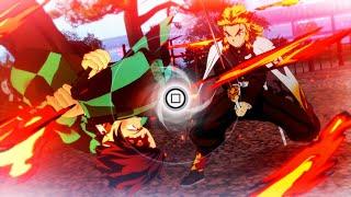 Demon Slayer Hinokami Chronicles - Tanjiro vs Rengoku Secret Boss Battle (4k 60fps) 鬼滅の刃：ヒノカミ血風譚