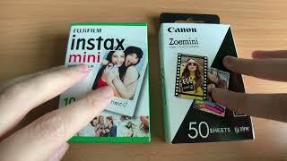 Zink Paper vs Instax Film Differences & their Longevity