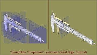 'Show/Hide Component' Command (Solid Edge Tutorial)