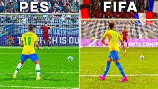 Neymar JR Penalty Kicks | PES vs FIFA From 2011 to 2025