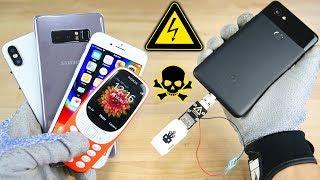 USB Killer vs Google Pixel 2, iPhone 8/X Fake & More! Instant Death?