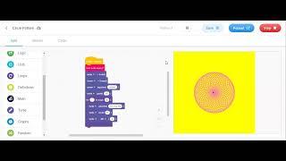 Different Patterns with Circles in edublocks