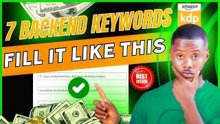 Amazon kdp 7 backend keywords | Rank your book on first page #amazonkdp #kdp #makemoneyonline