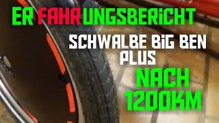 Erfahrungsbericht /Schwalbe Big Ben Plus nach 1200km/ HP Velotechnik Scorpion Liegerad