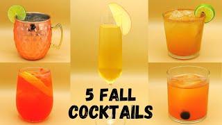 5 Fall Cocktails | Easy Autumn Thanksgiving Drink Recipes