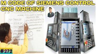 M code of siemens control CNC programming || All M code of Siemens control CNC machine programming||