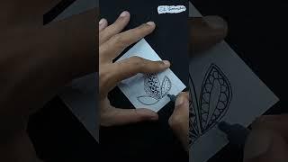 Easy Zentangle Doodle #drawing #zentangle #art #howtodraw  #zentanglepatterns #doodle #menggambar