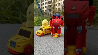 Deformed Robot Car Action Figure | Mini Classic Diecast Friction Toy Vehicles